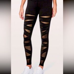 Lululemon High Times Crop Tech Mesh Leggings